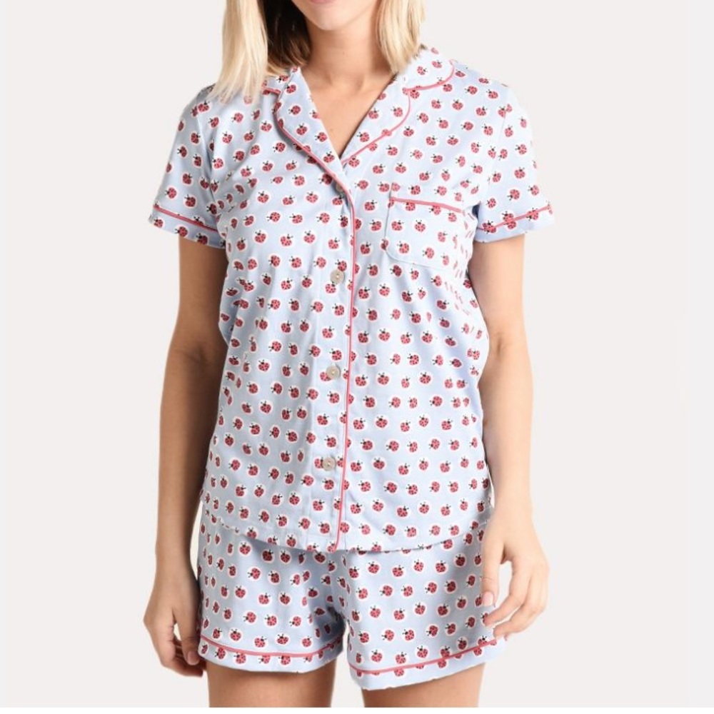 Roller rabbit love bug polo pajama set